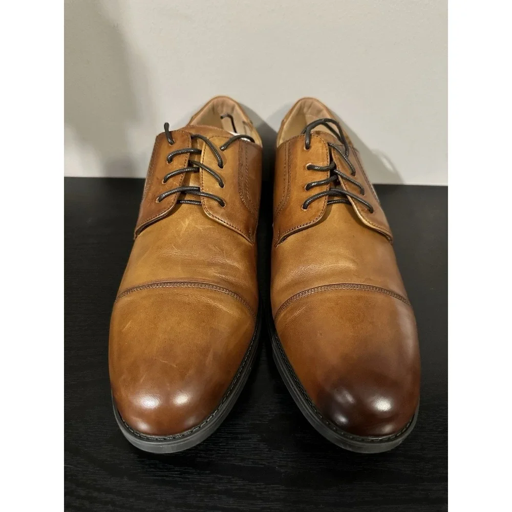 Mens Florsheim Midtown Cap Toe Oxford - Cognac Leather, Size 12 D‎ US 12138 221
